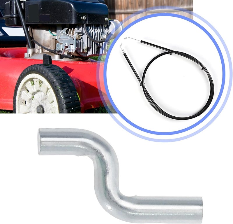 ECSiNG 5Pcs Z Cable End Cap Replacement Universal Throttle Cables Lawnmower Cable End Dog Leg Universal Cable Wire Stop Mower Accessories - Image 2
